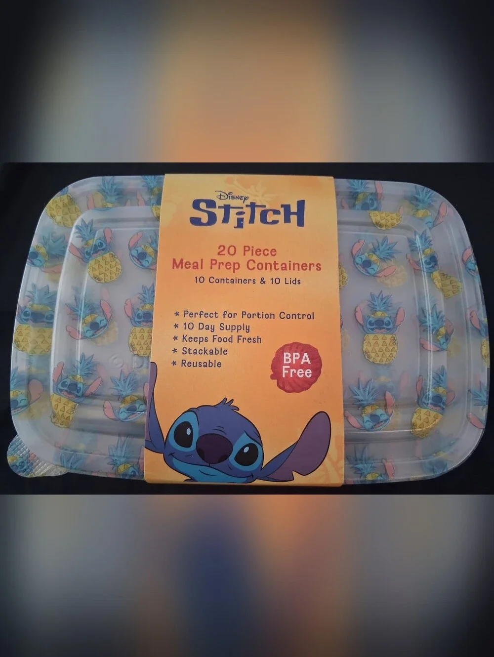 New Disney Stitch Meal Prep Containers Set